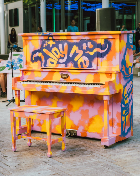 How to paint a piano.