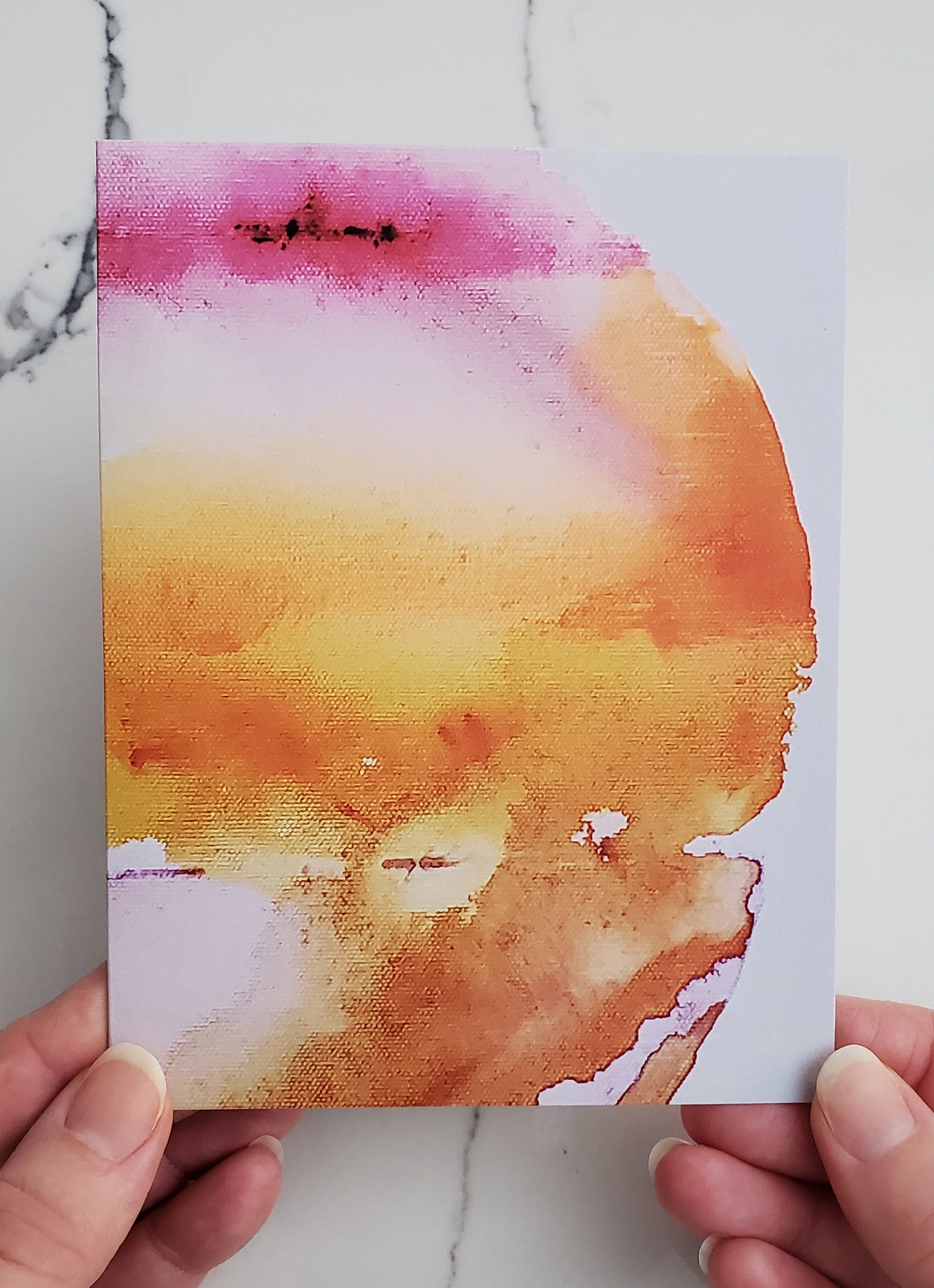 Orange Planet Card