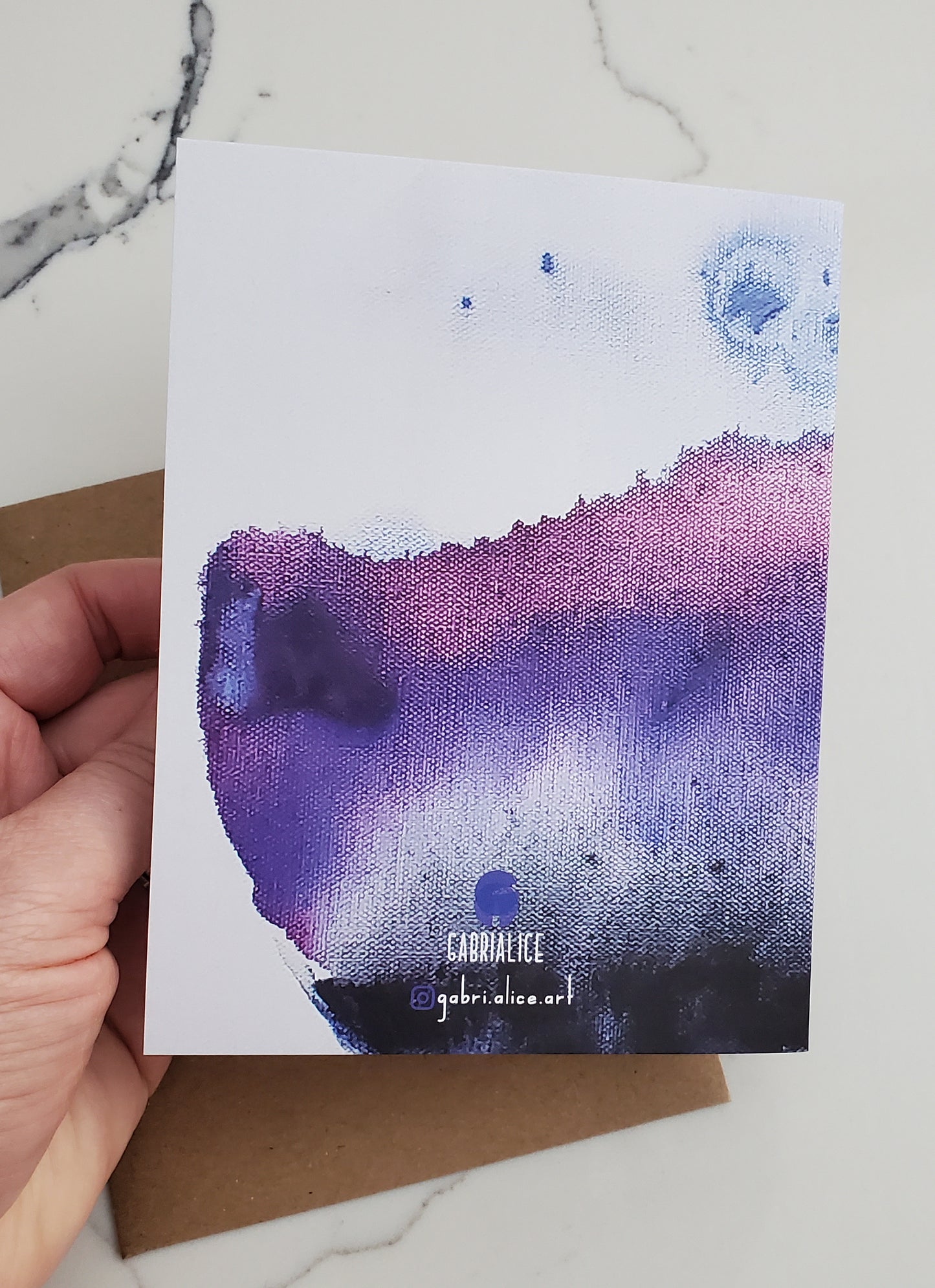 Purple Planet Card