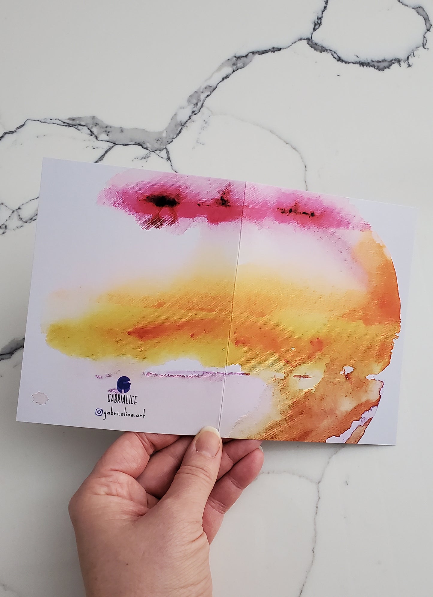 Orange Planet Card