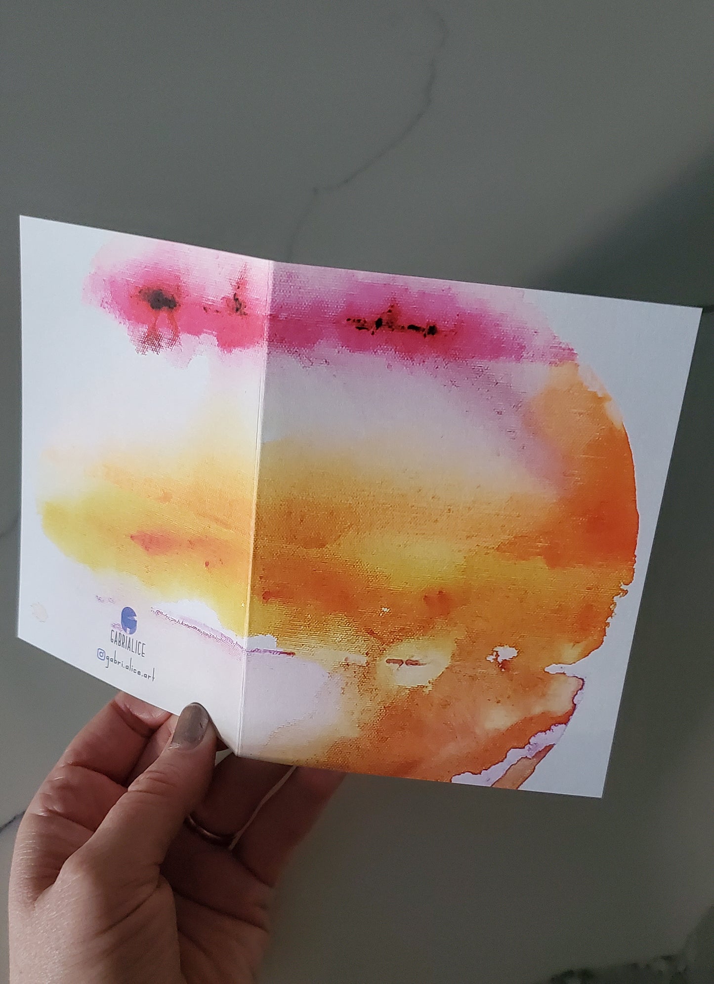 Orange Planet Card
