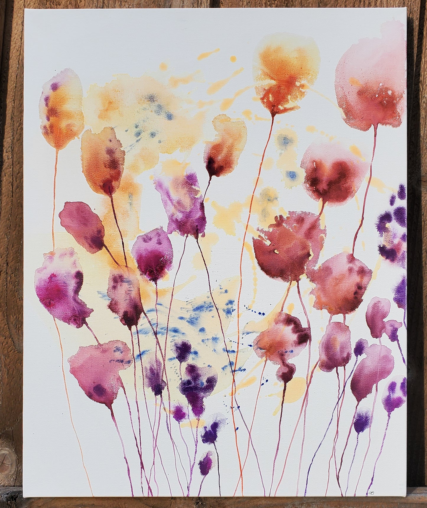 Maroon Fifteen Original, 17x21