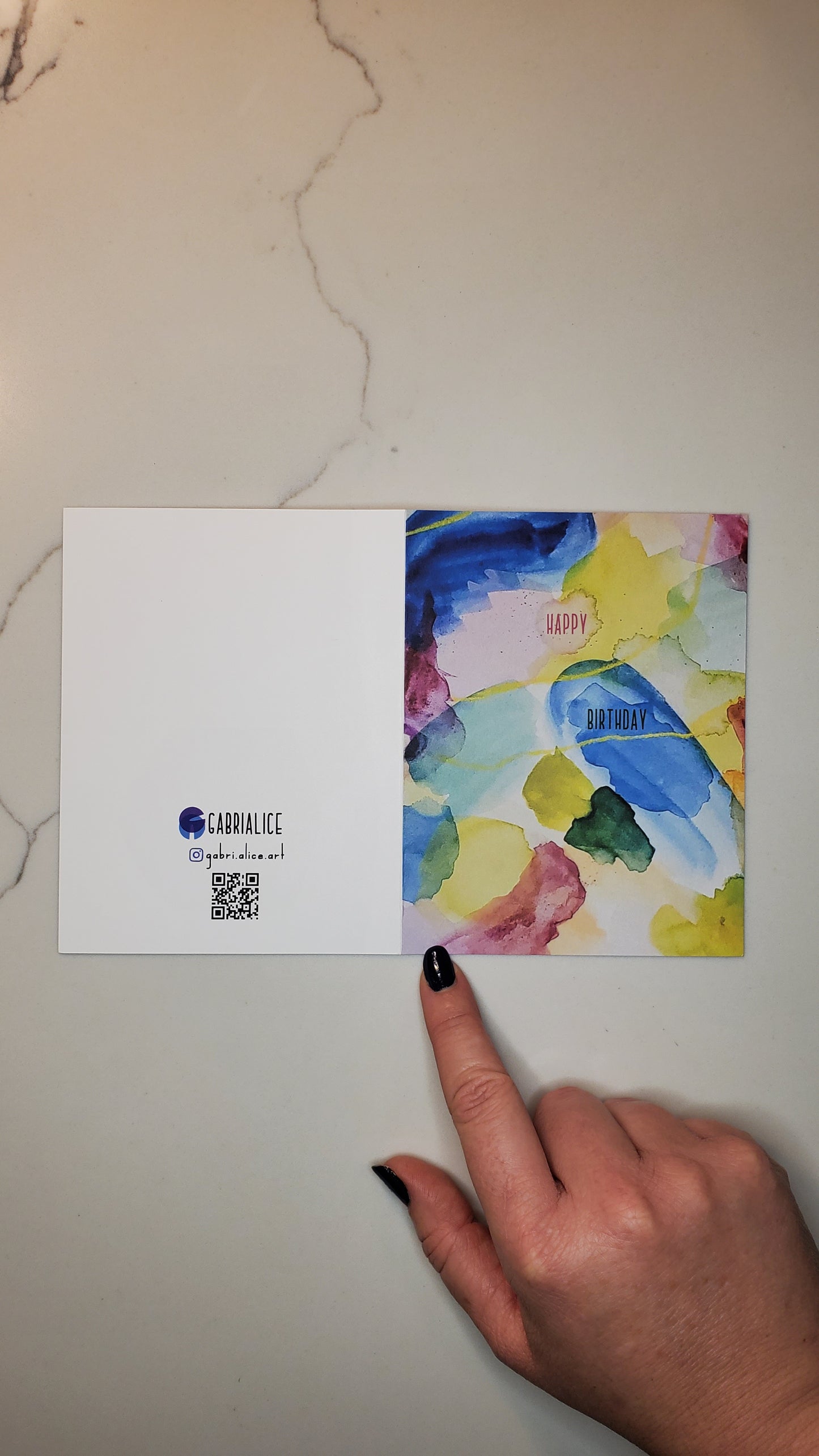 Happy Birthday Watercolor Card