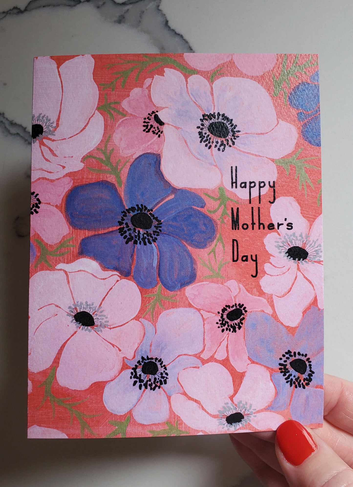 Mother's Day Anemones Floral Card
