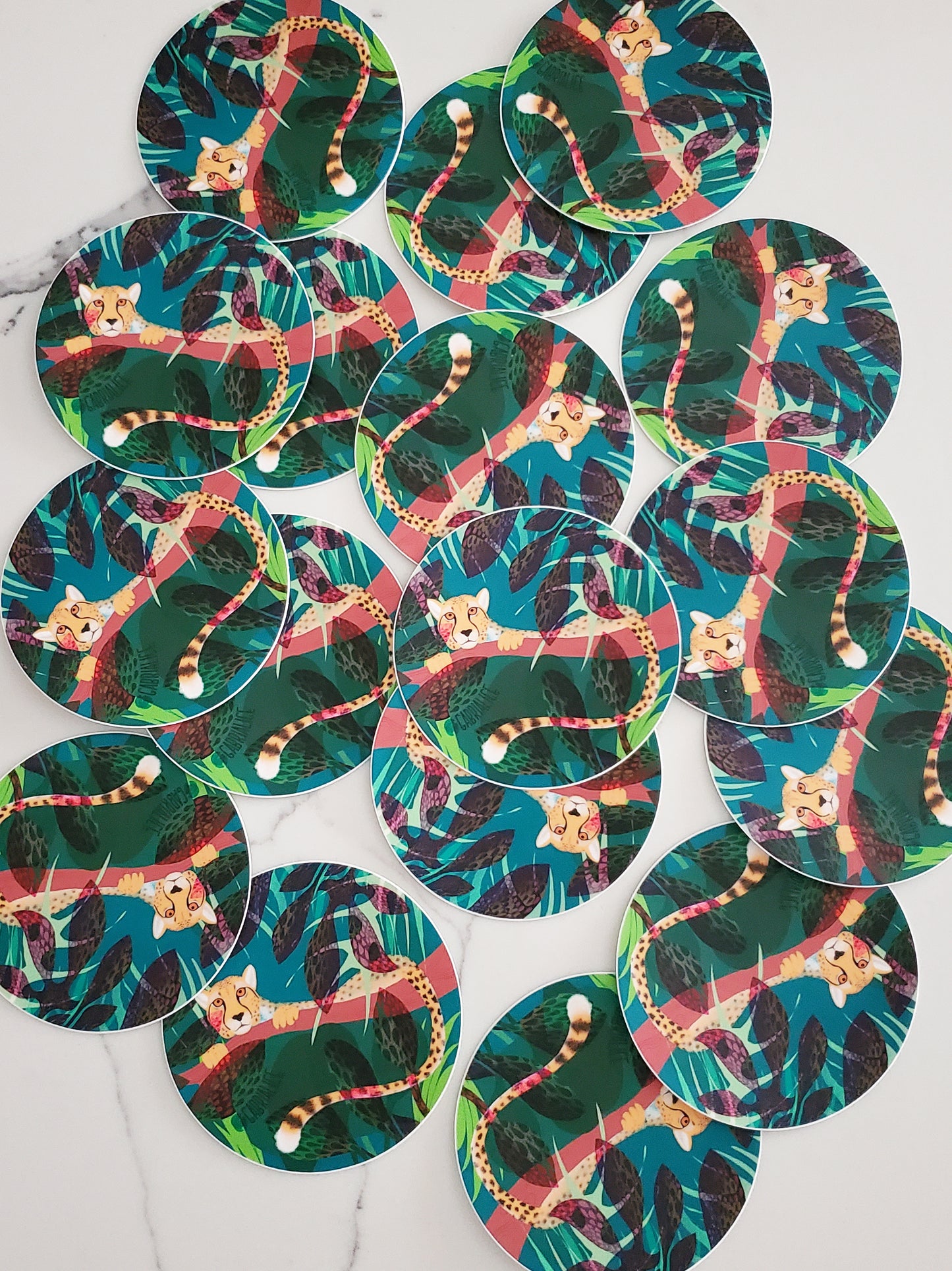Cheetah Jungle Sticker