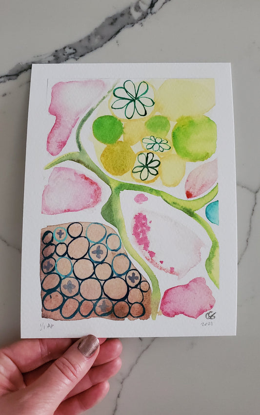 Seed Pod Abstract Art Print