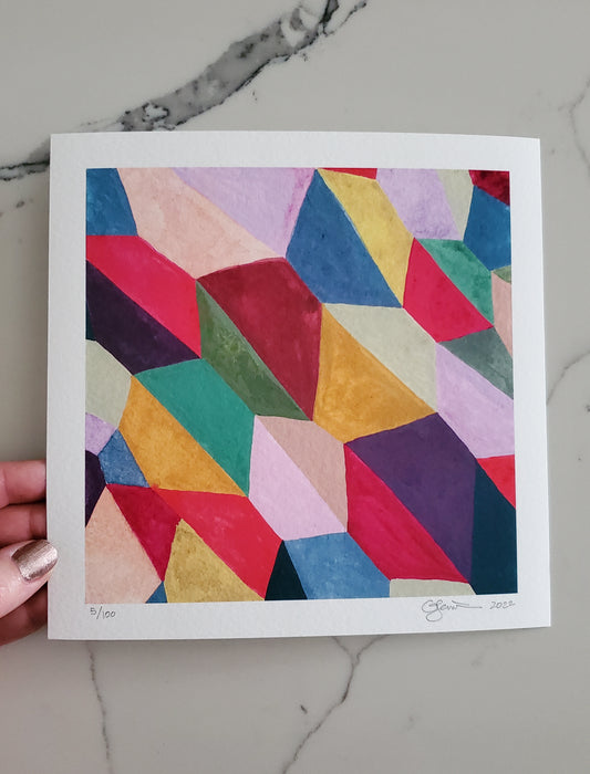 Multicolor Pattern Art Print