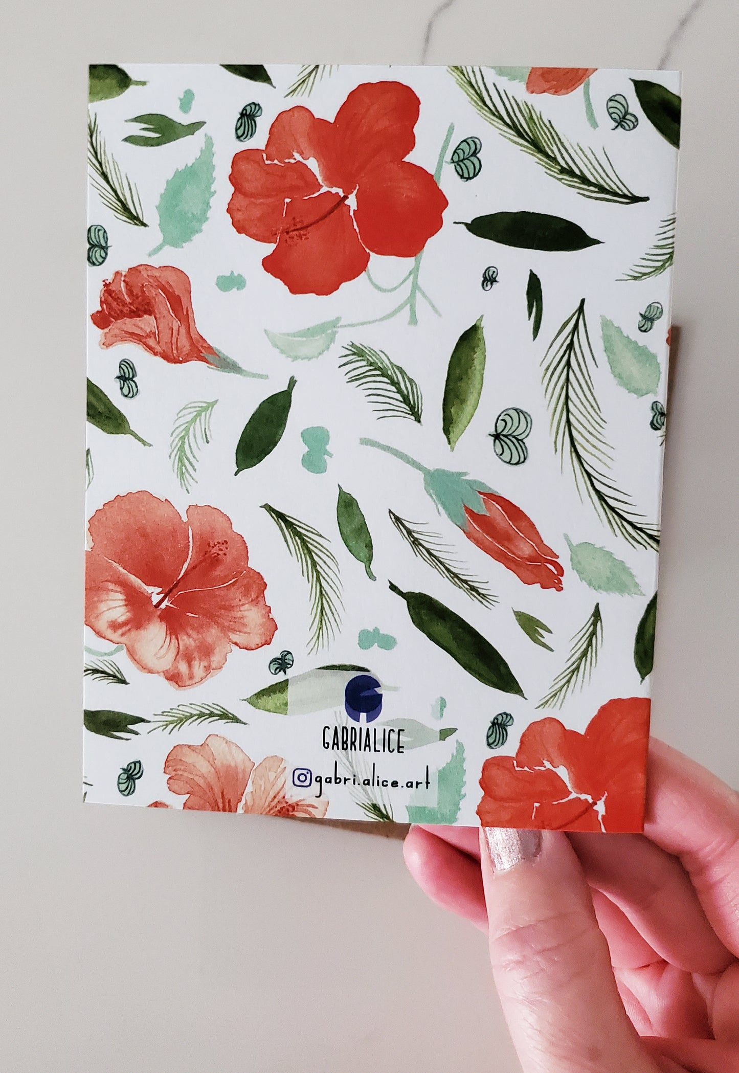 Hibiscus Card