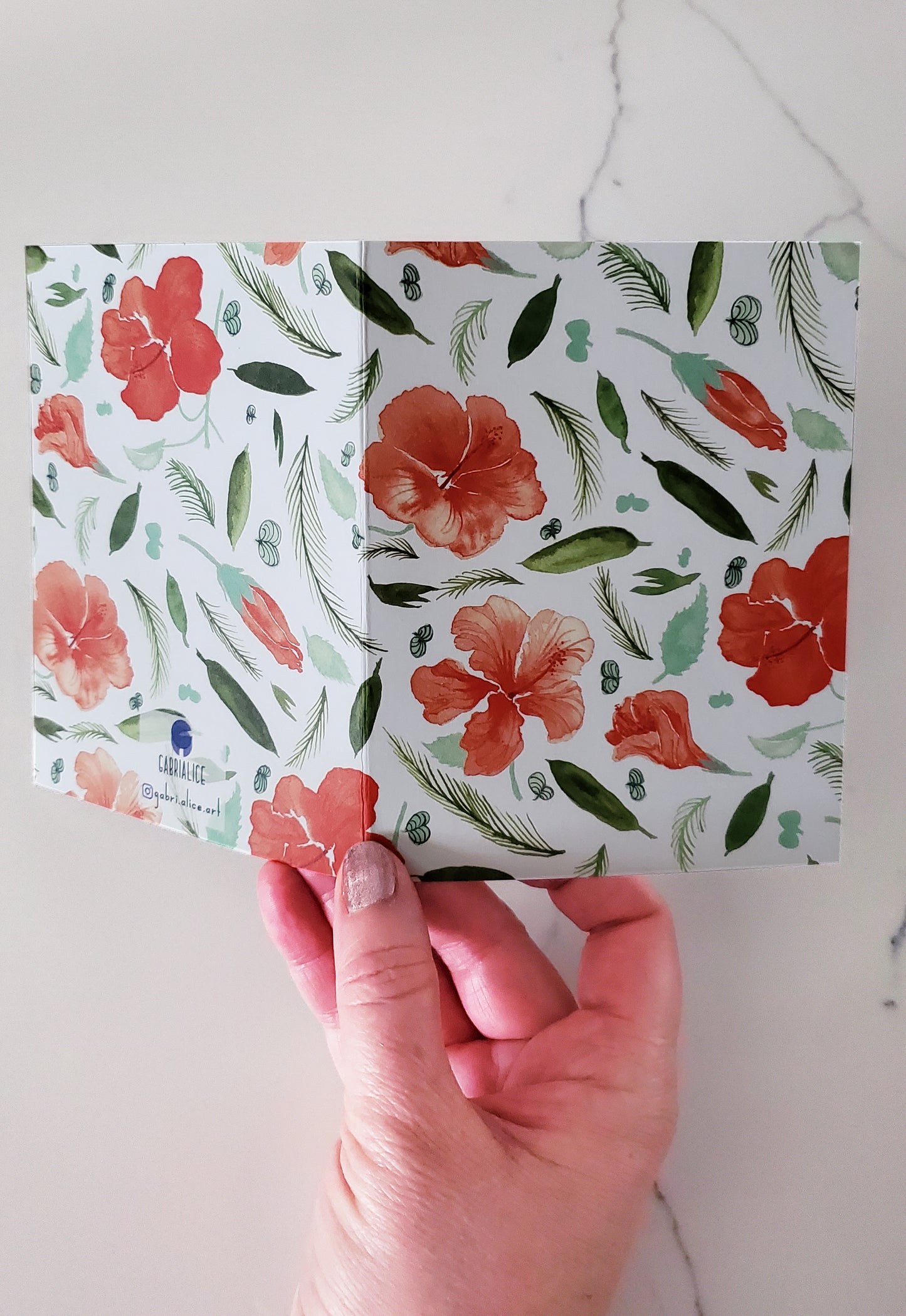 Hibiscus Card