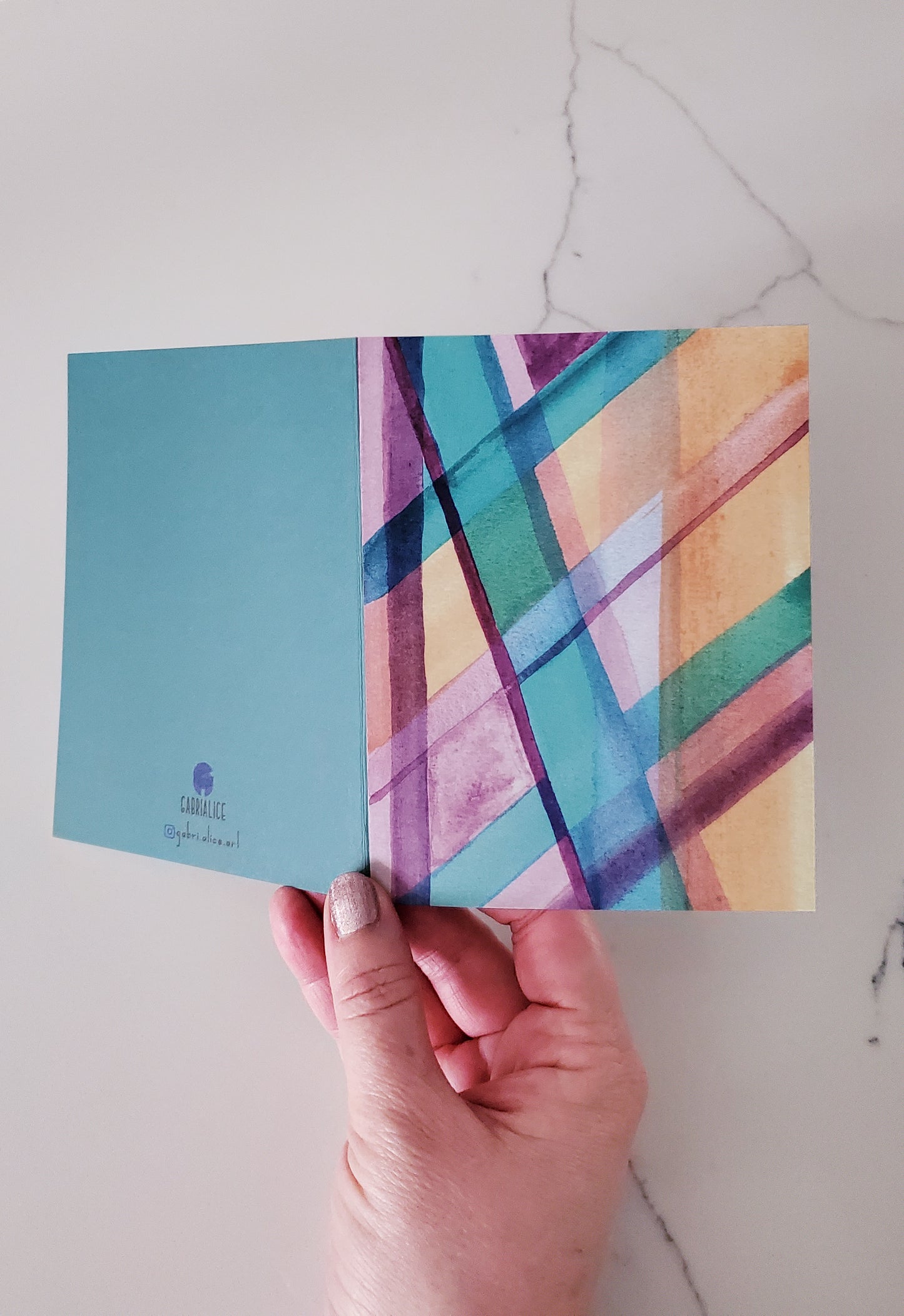 Modern Plaid Card