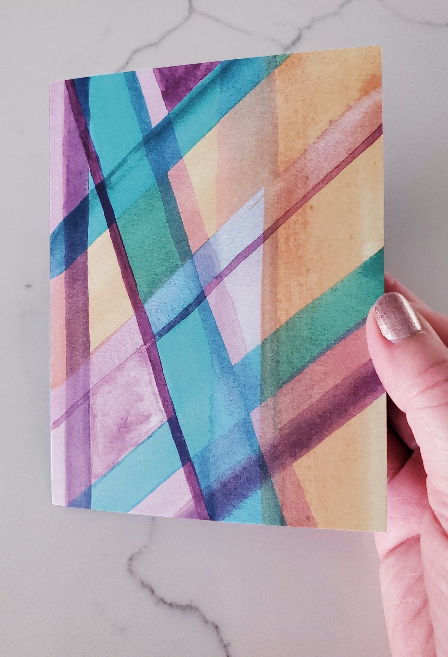 Modern Plaid Card