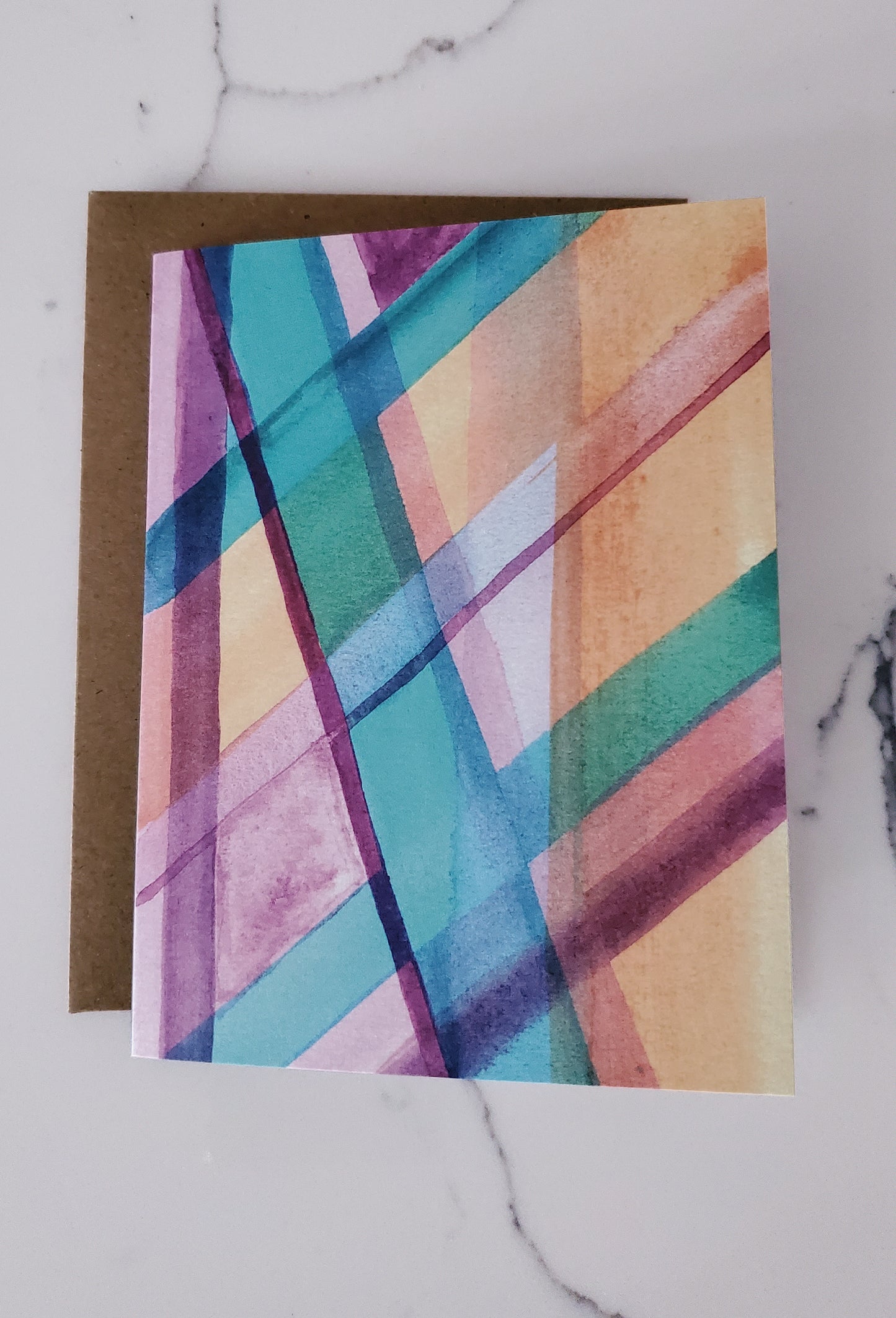 Modern Plaid Card