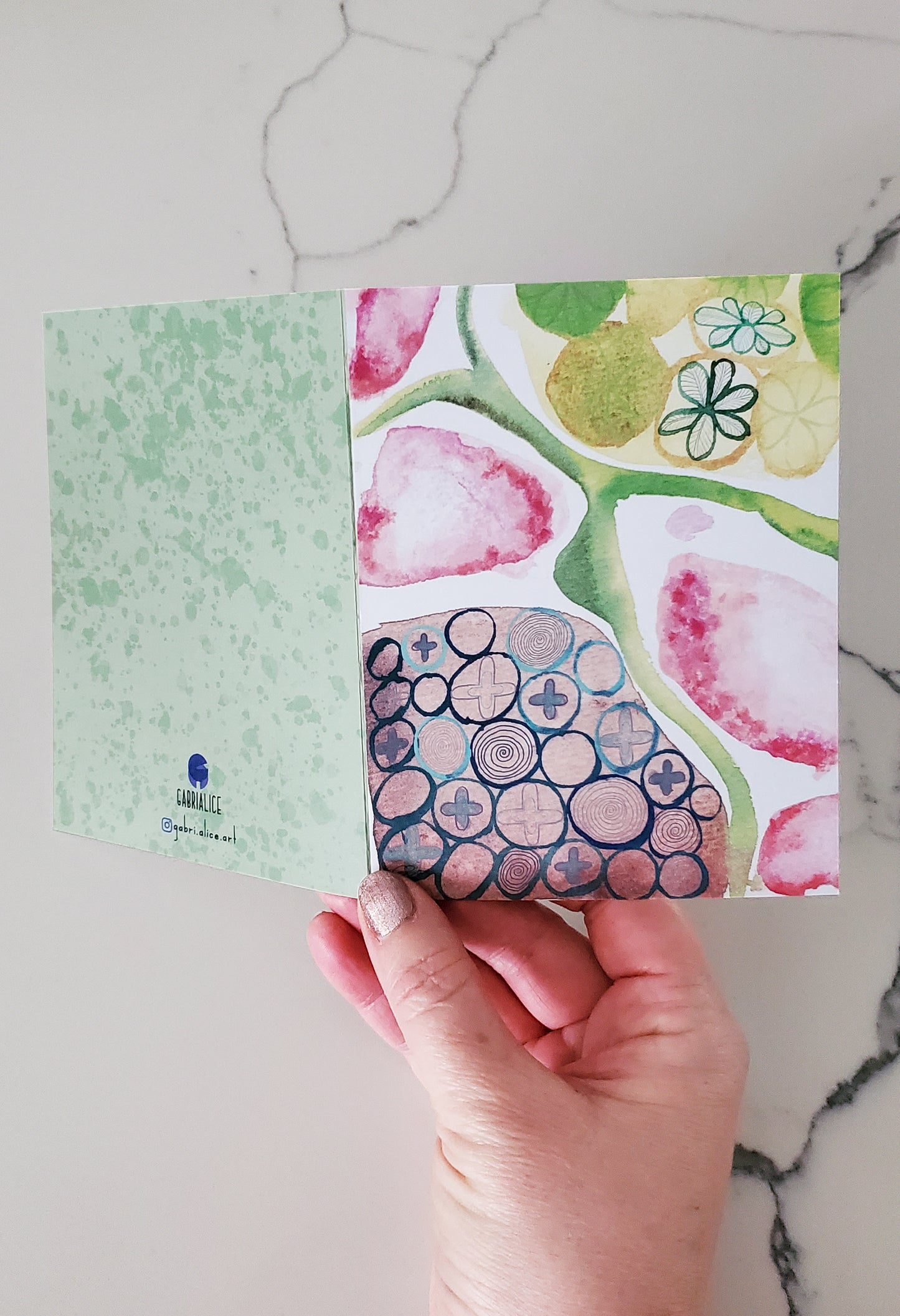 Seed Pod Abstract Card