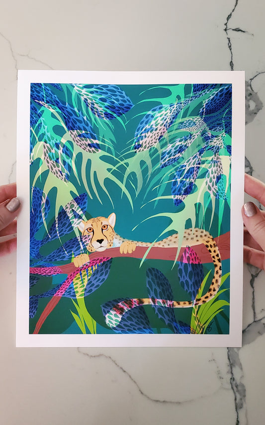 Cheetah Jungle Art Print