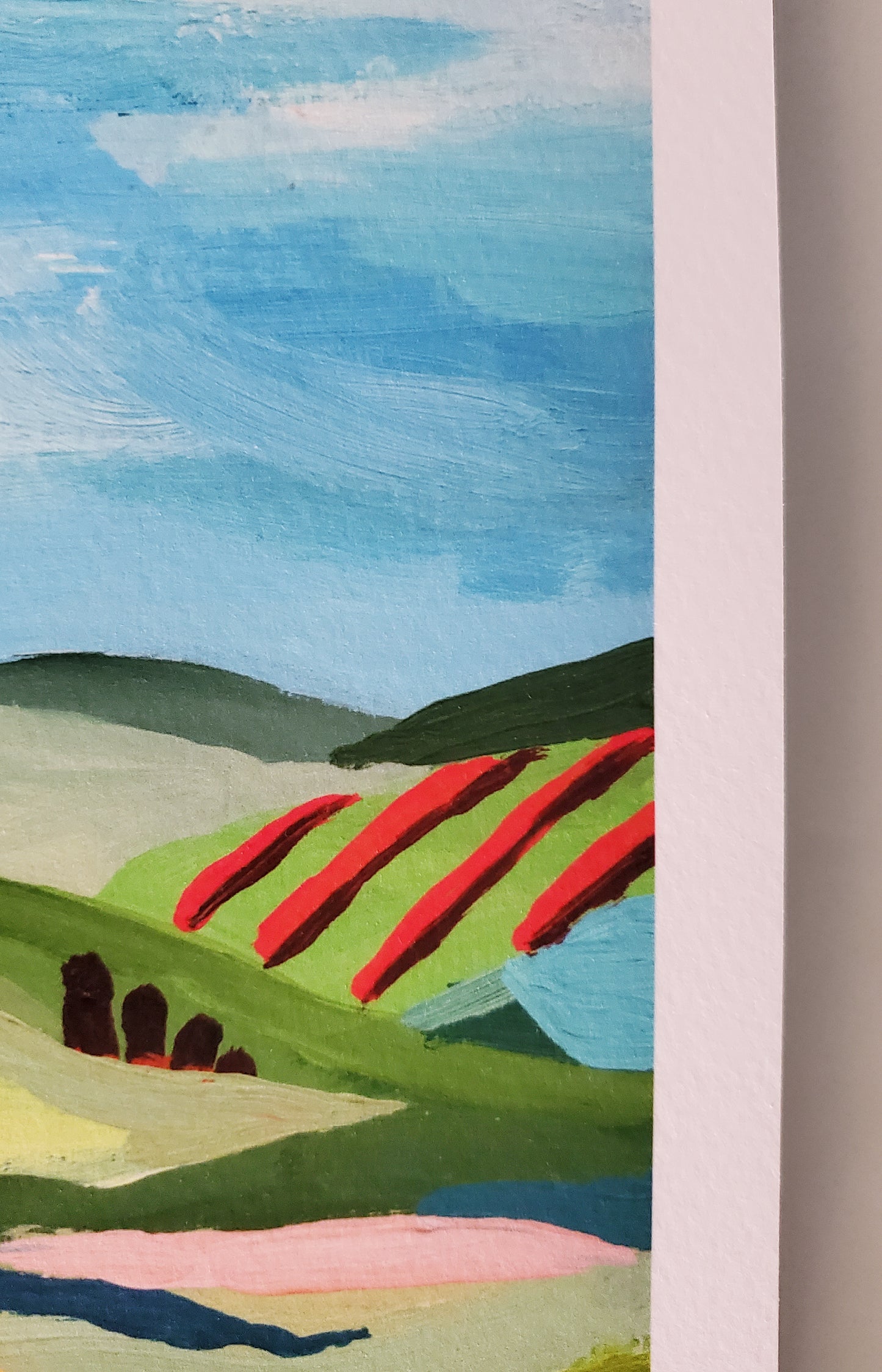 French Countryside Portrait Print