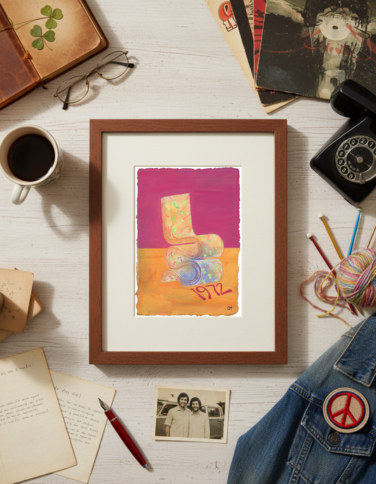 "In the folds of my mind" Signed Art Print