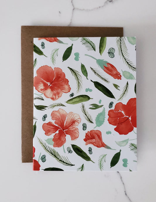 Hibiscus Card