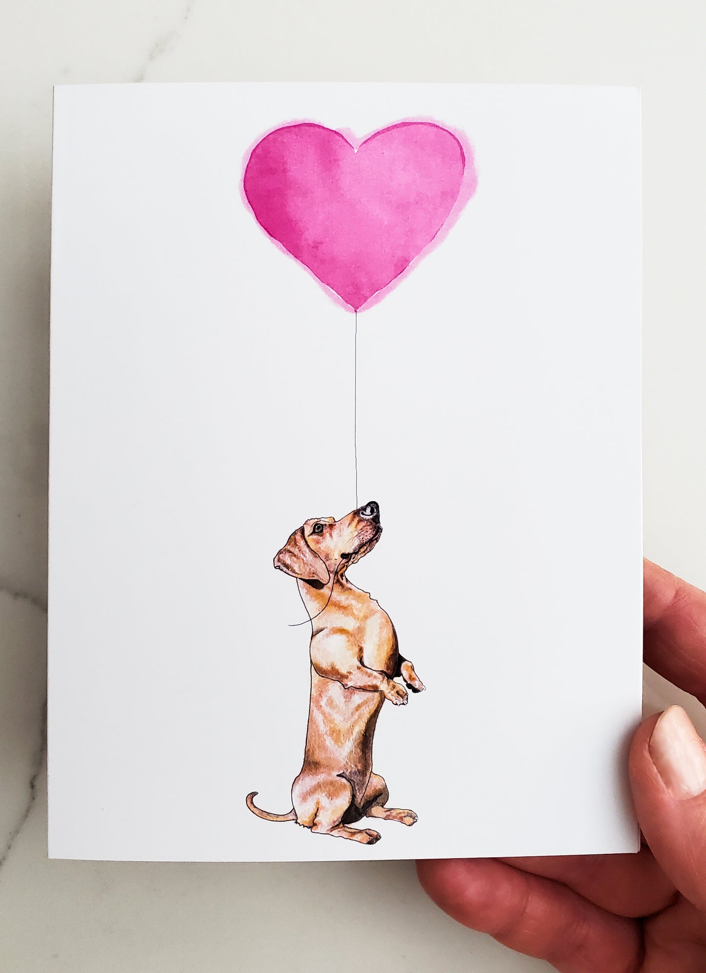 Love Dachshund Card