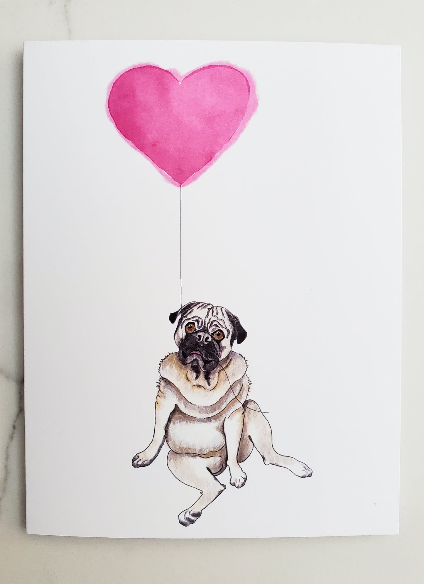 Love Pug Card