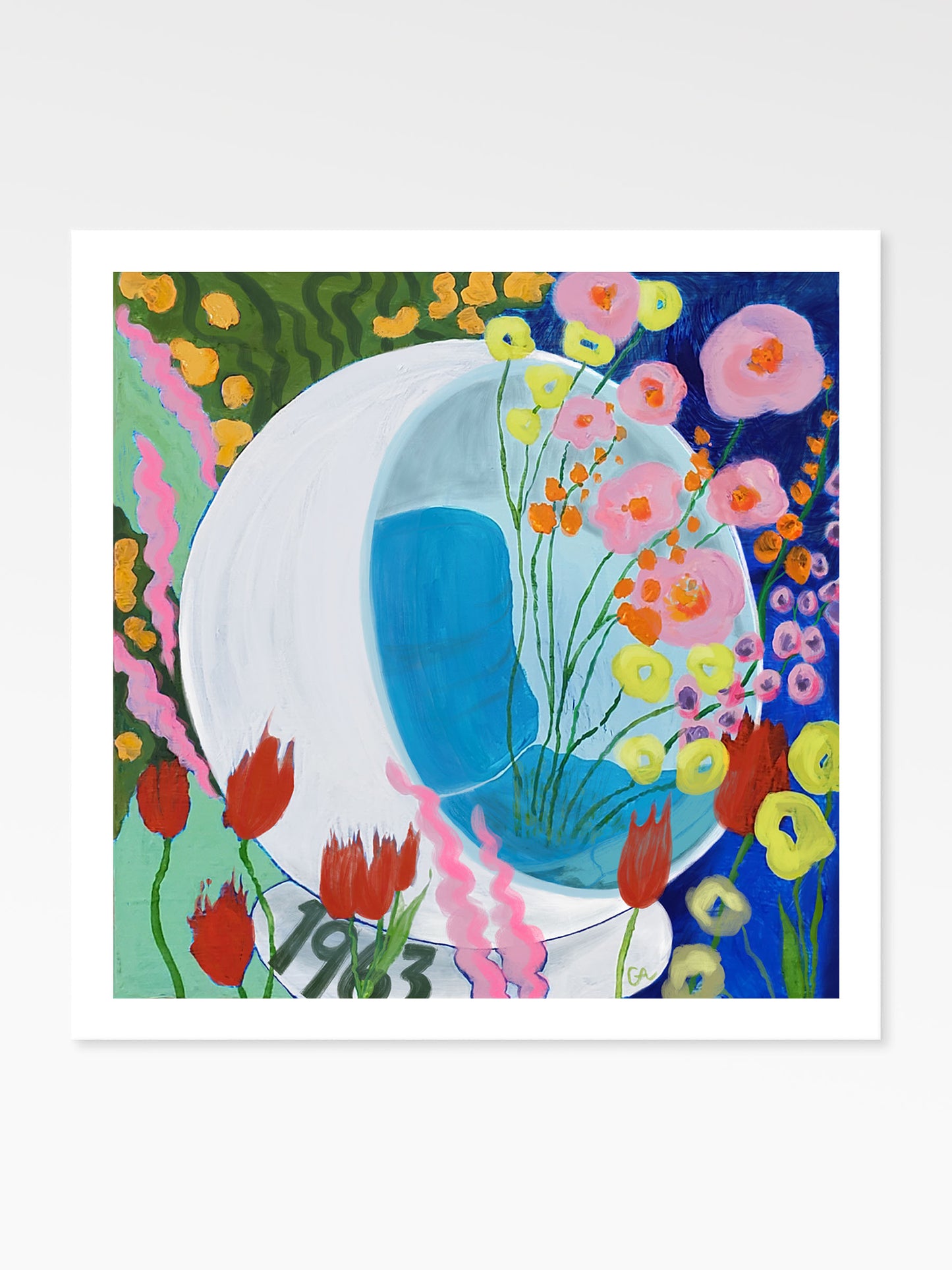 Sink In 8x8 Inch Signed Art Print