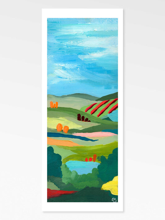 French Countryside 4x10 Inch Art Print