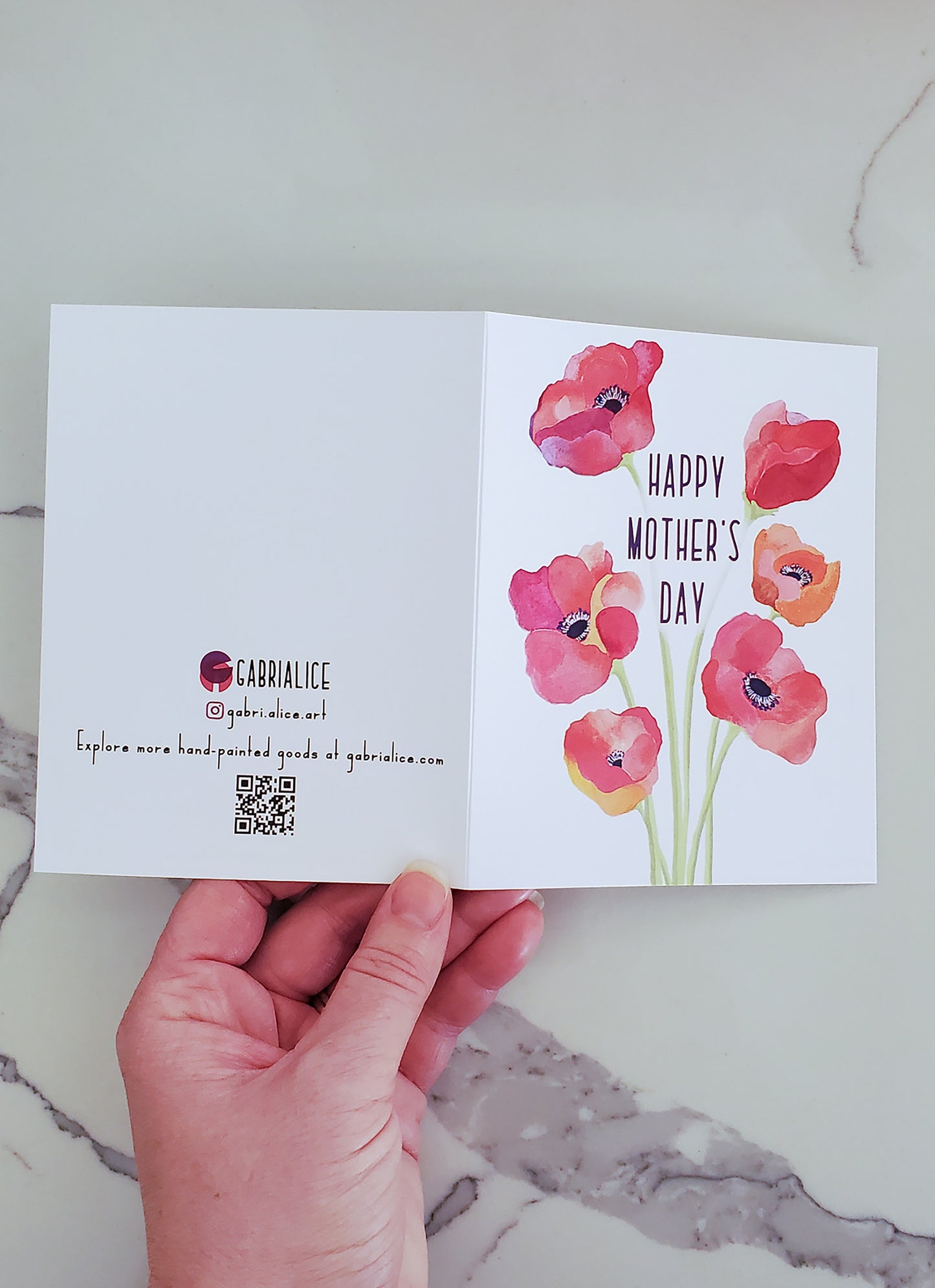Mother's Day Simple Anemones Floral Card