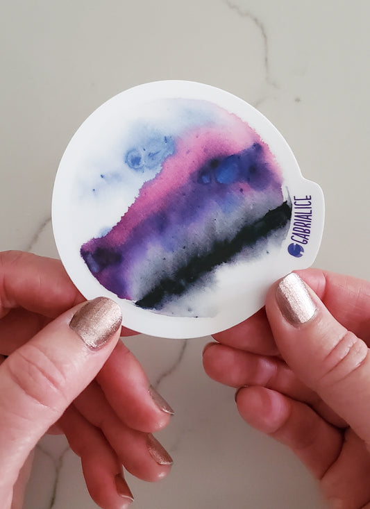 Purple Planet Sticker
