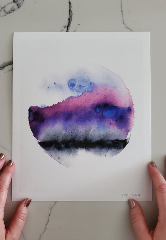 Purple Planet Print