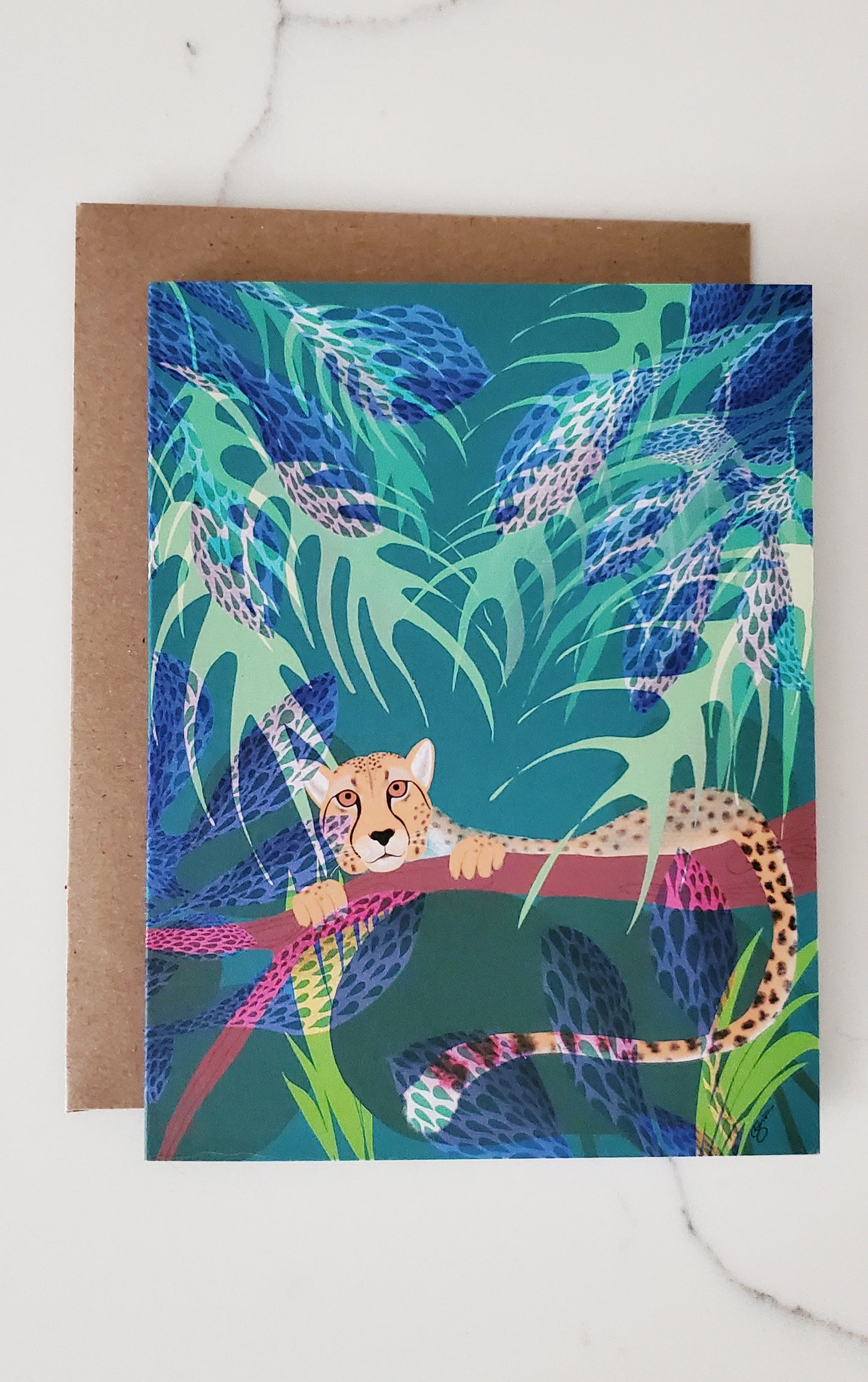 Cheetah Jungle Card