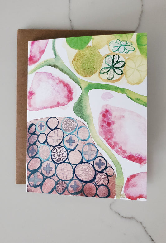 Seed Pod Abstract Card