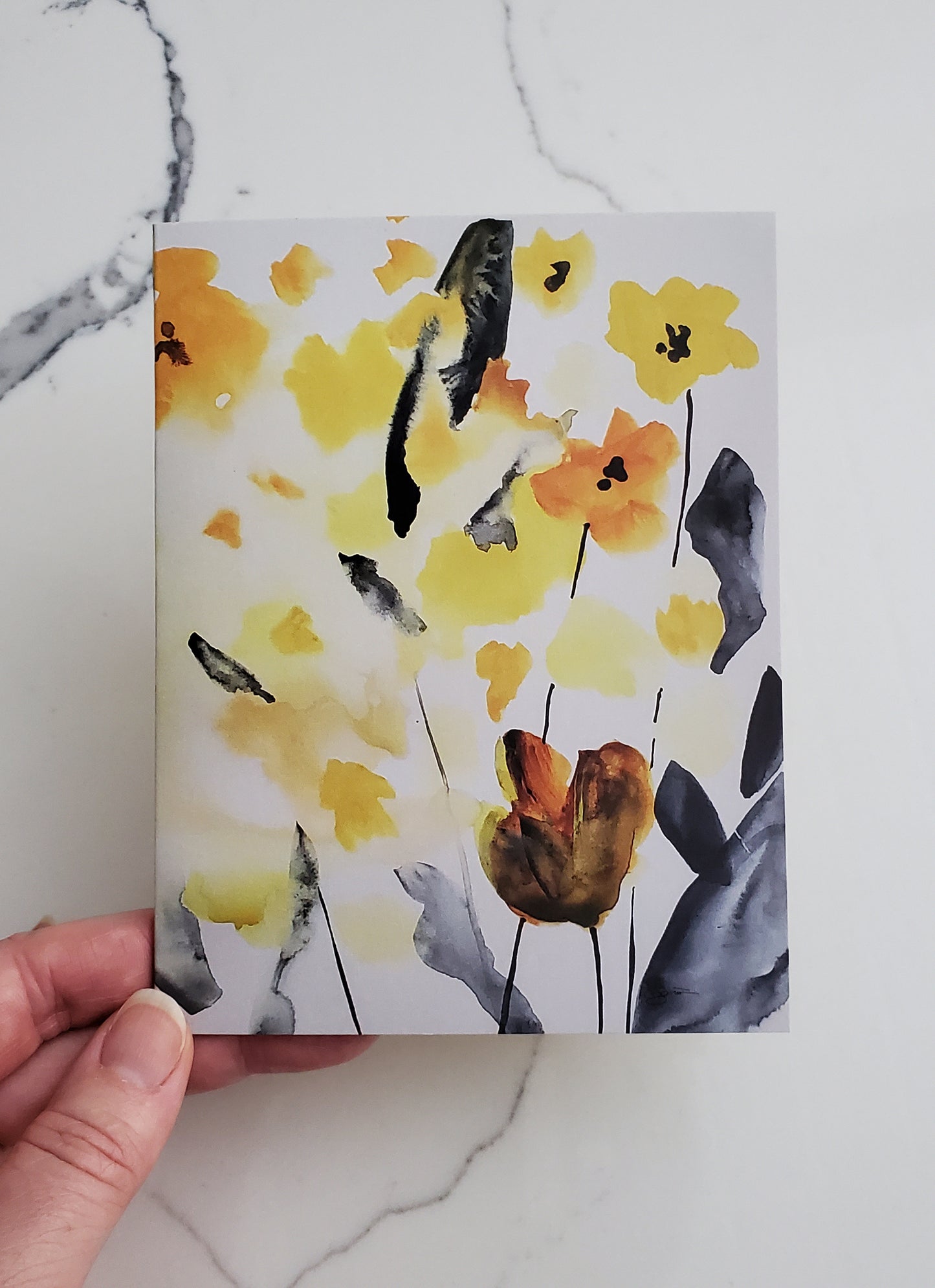 Yellow Floral Card