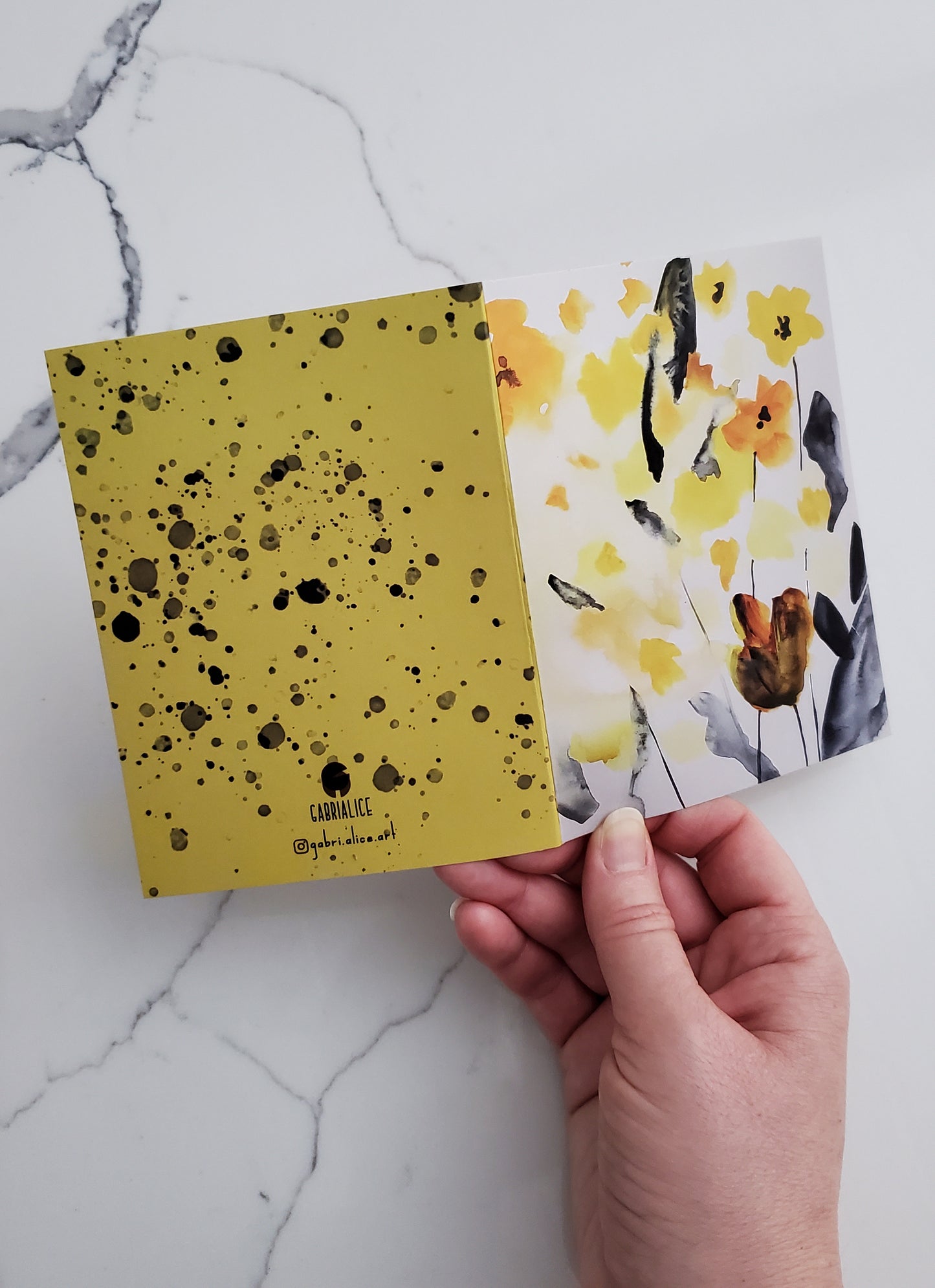 Yellow Floral Card