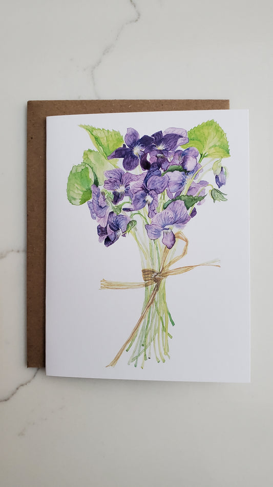 Violets Card