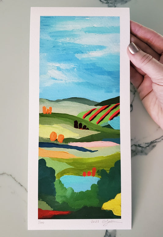 French Countryside Portrait Print