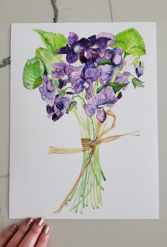 Violets Print